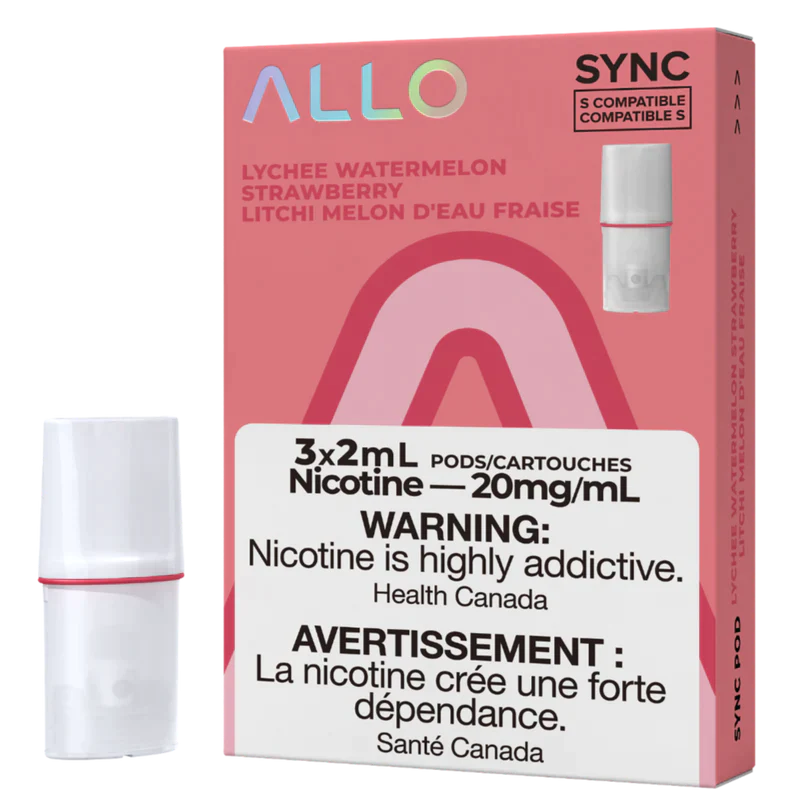 Allo Sync 3pods Lychee Watermelon Strawberry (3x2ml)