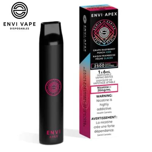 Envi apex 2500 grape raspberry peach iced