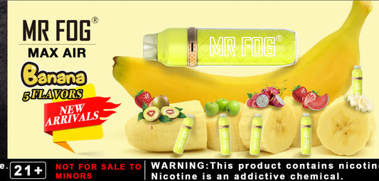 Mr Fog Max Air 2500 Banana Strawberry Kiwi