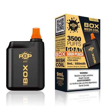 Pop Box Hit 3500puff Sour Peach