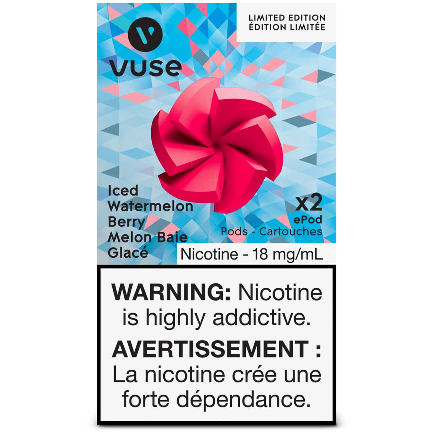 Vuse ePod Iced Watermelon Berry Pods (Limited Edition)18mg