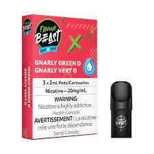 Flavour Beast pods Gnarly green D Iced (Provincial Tax)